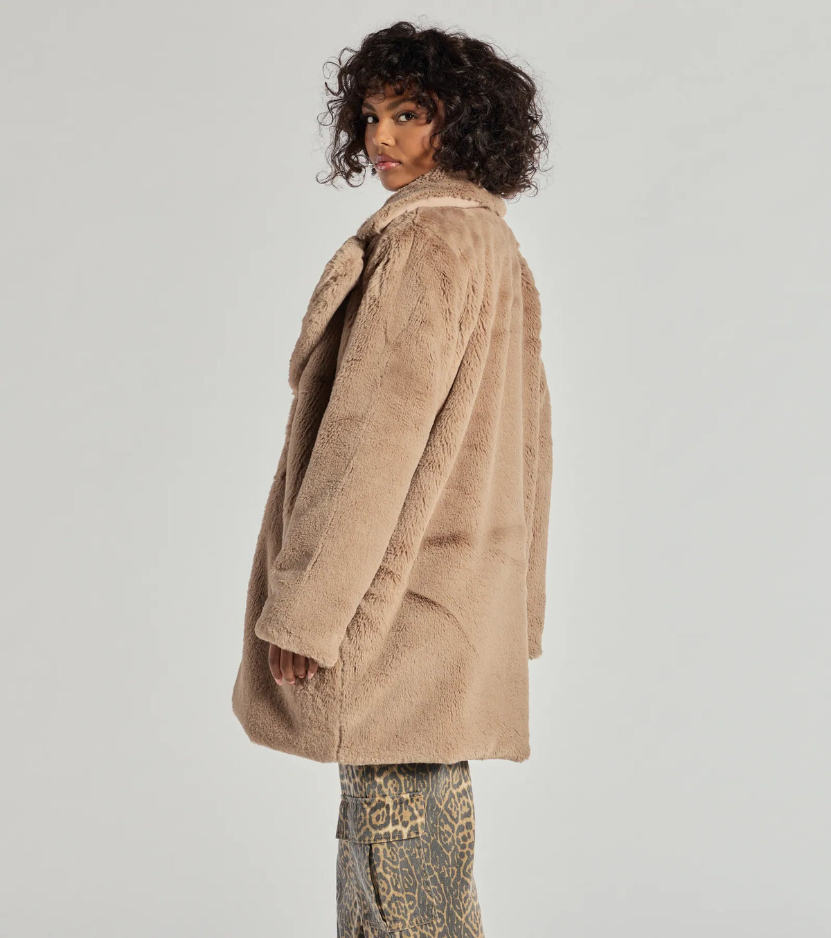 Mira | Longline Faux Fur Coat