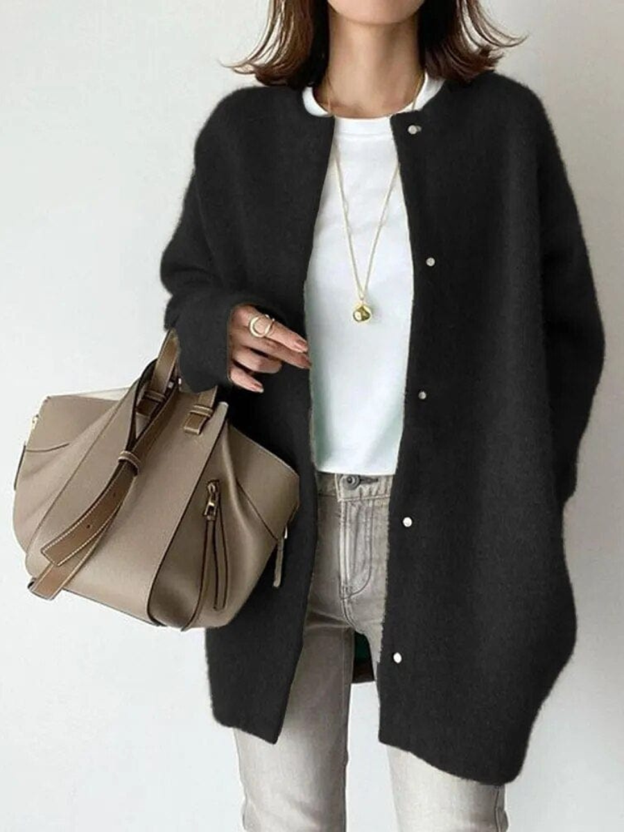 Luxe Button-Front Cardigan