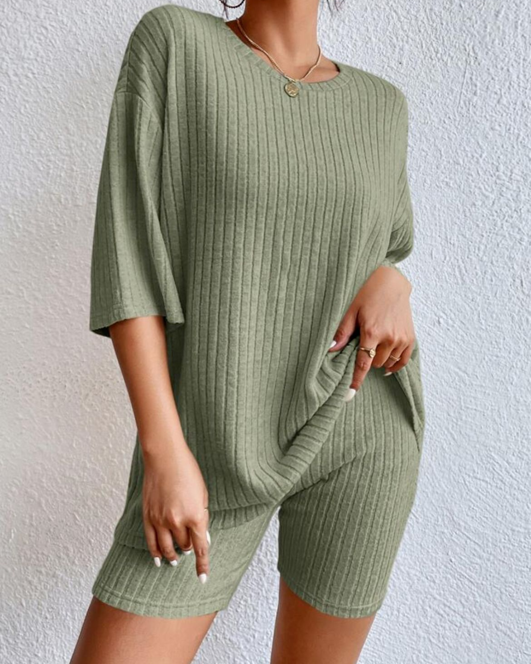 Casual Ribbed Set
