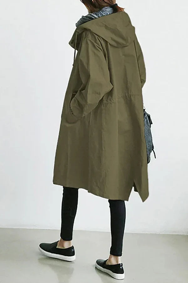 Élodie | Hooded Button-Up Coat
