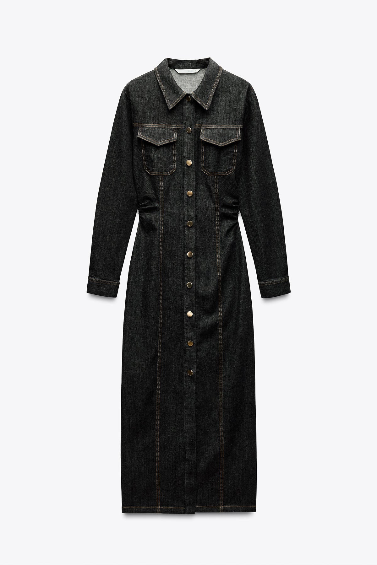 Kaia | Denim Midi Shirt Dress | Utility Chic Redefined